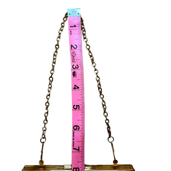 Pastel rainbow beaded clamshell handbag - Picture 7 of 7